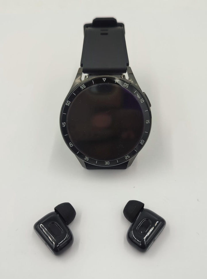 GENERIC Watch Smart Mellowsen X10 2IN1 with Buds Rubber Band Round Face