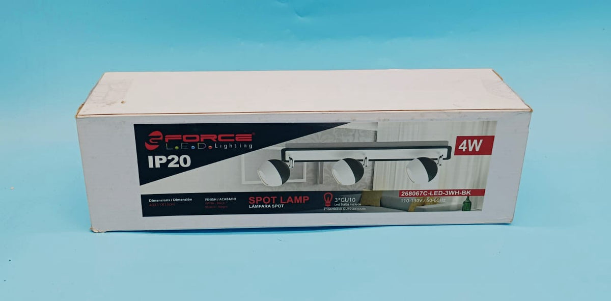 G FORCE Spot Lamp LED Gforce 3 Bulb Track 268067C 4W