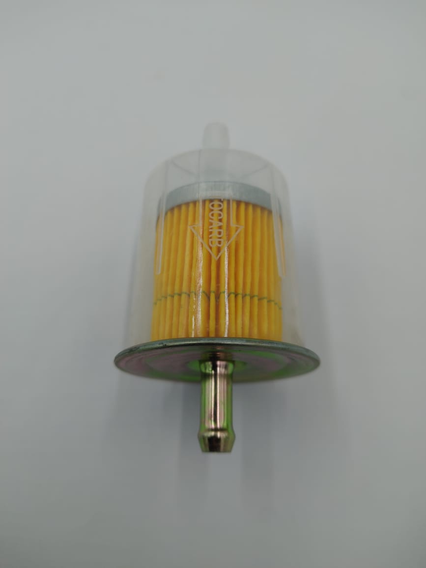 Car Gas Fuel Filter Plastic Clear Metal Top KX193-5