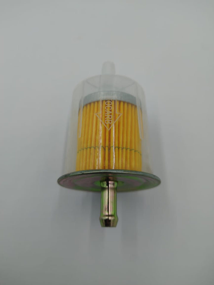 Car Gas Fuel Filter Plastic Clear Metal Top KX193-5