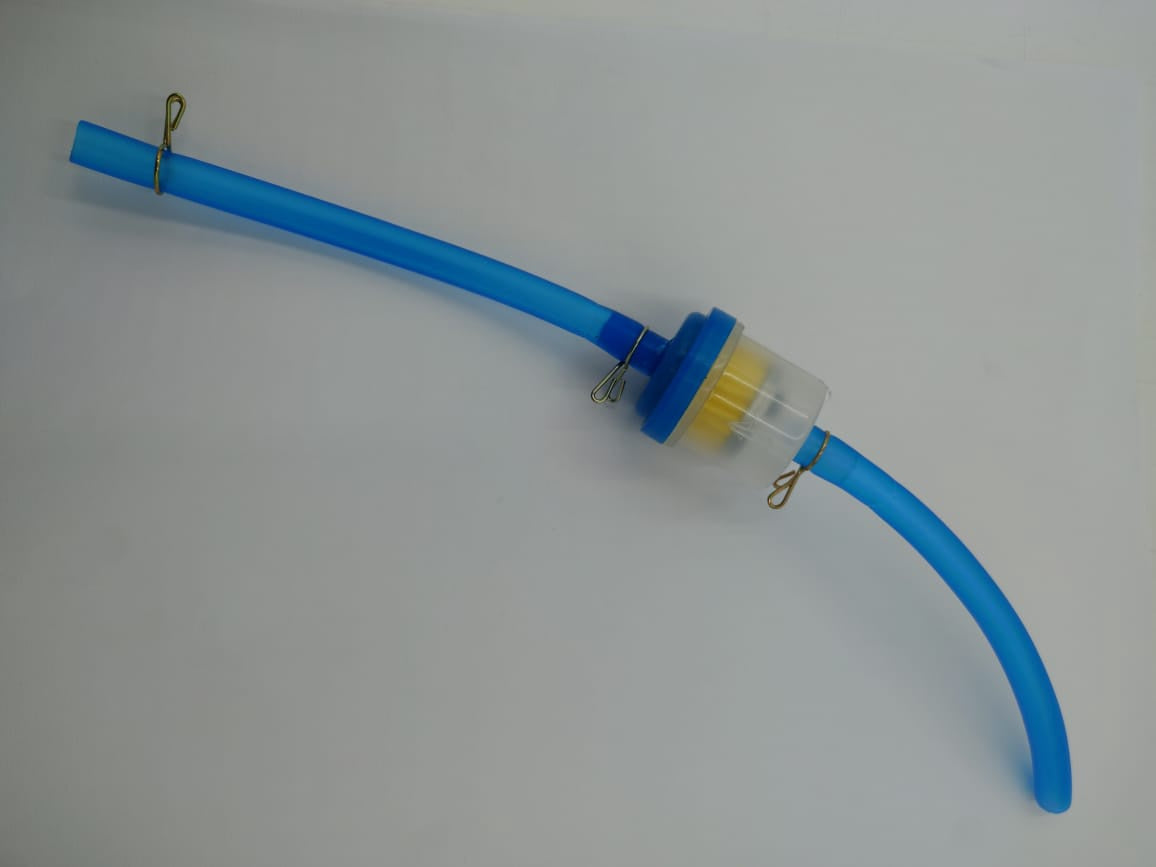 M/CYCLE Filter Gas Fuel Filter Plastic Clear with Blue Hose Suprarts GC-SM