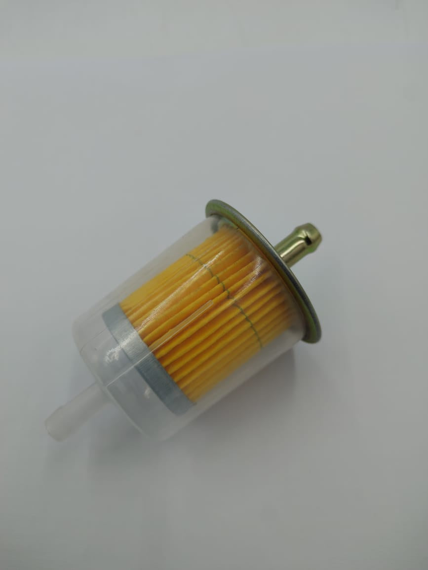 Car Gas Fuel Filter Plastic Clear Metal Top KX193-5
