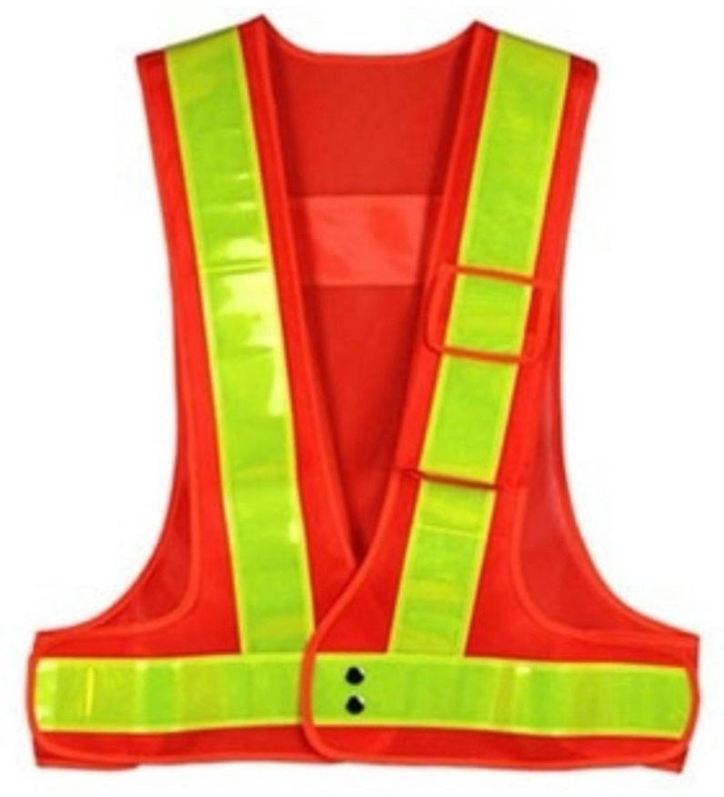 Safety Vest Mesh Orange Reflective Xxxl FGY-1091