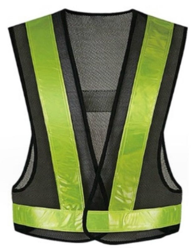 Safety Vest Mesh Black Reflective Xxxl FGY-1093