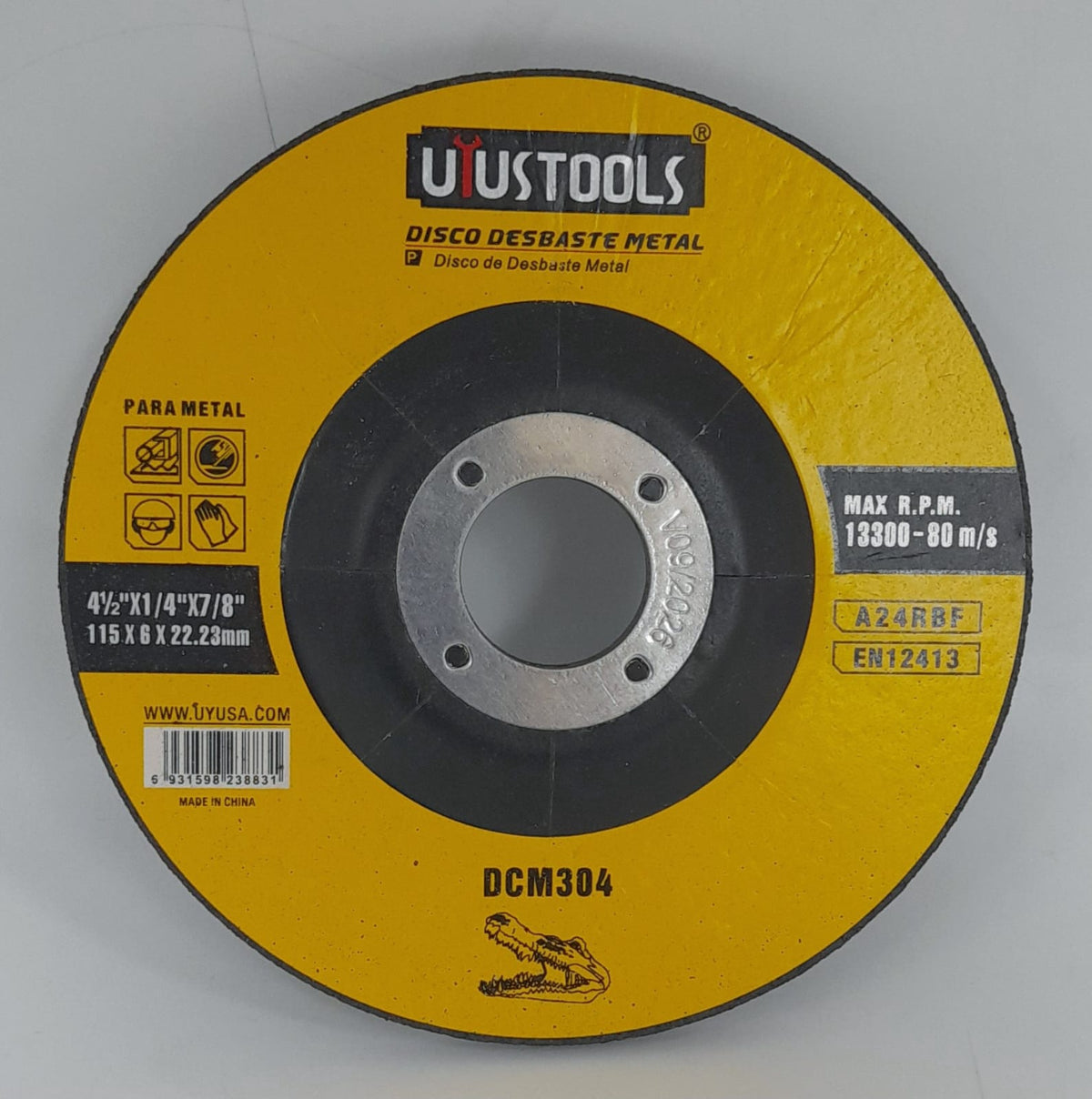 Disc 4 1/2" X 1/4" Uyustool DCM304 Metal Grin