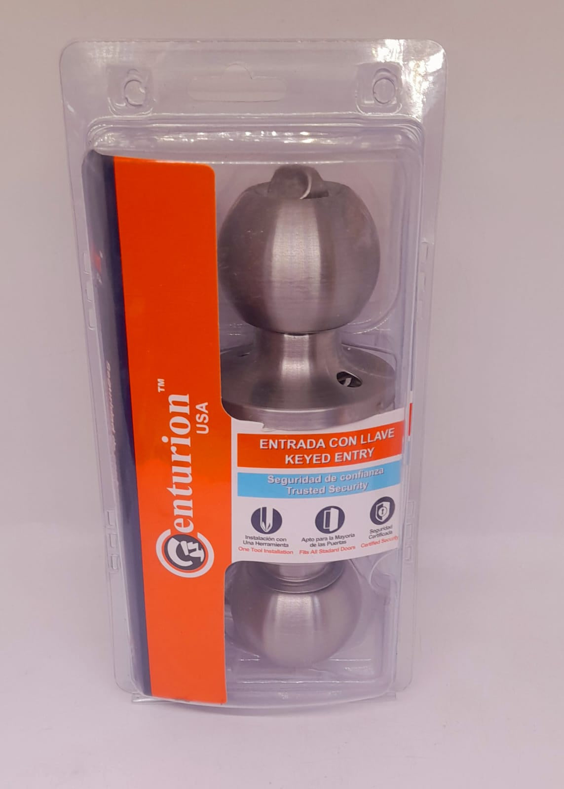 CENTURION Lock Entry Knob Stainless Steel #6072ETSS