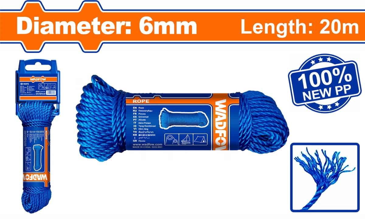 WADFOW Rope 1/4/6MM 20METER WRZ1306