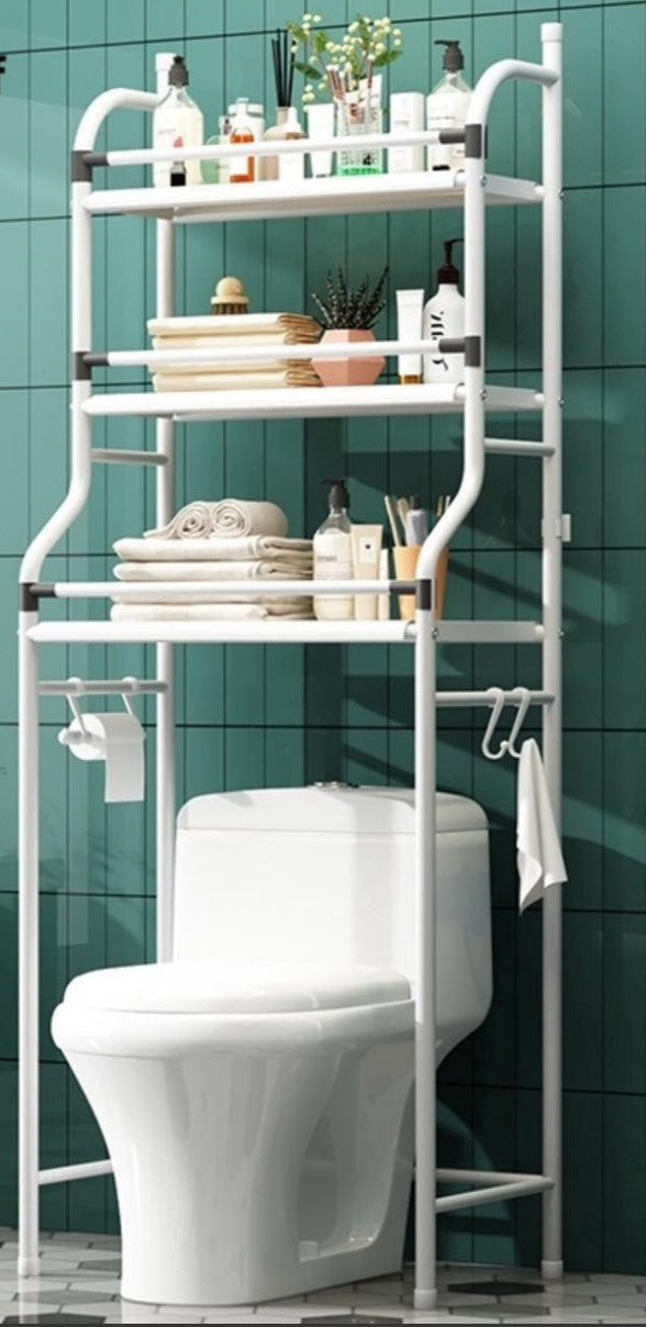 Toilet Rack 3 Shelf White YP-111