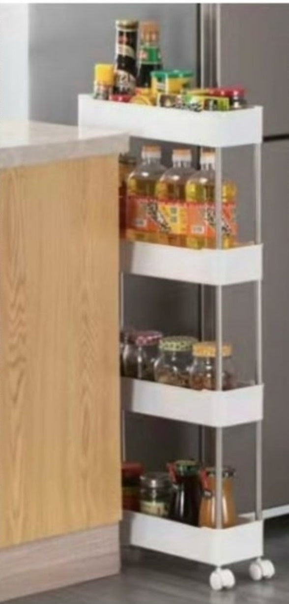 Storage Rack 4 Tier Plastic Shelving ADS-8058 YZ-1402Q-4