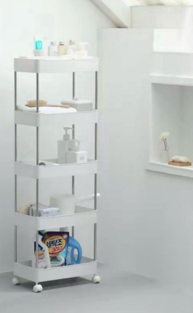 Storage Rack 4 Tier Plastic Shelving ADS-8069 YZ-1402Q-5