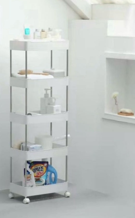 Storage Rack 4 Tier Plastic Shelving ADS-8069 YZ-1402Q-5