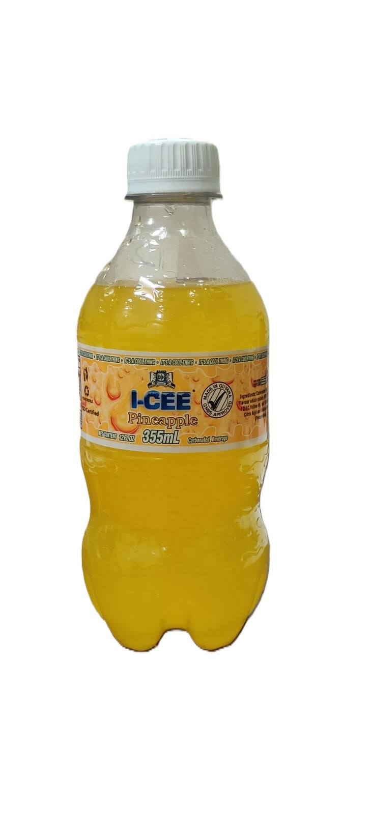 BANKS DIH LTD Banks Dih I-CEE Pineapple Soda Drink 12OZ 355ML