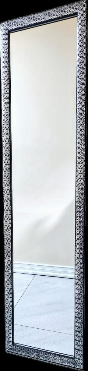 Mirror IN Decorative Black & Silver Frame 14" X 58" NSC-2565