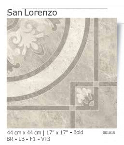 Tile Ceramic 17X17 San Lorenzo 43X43