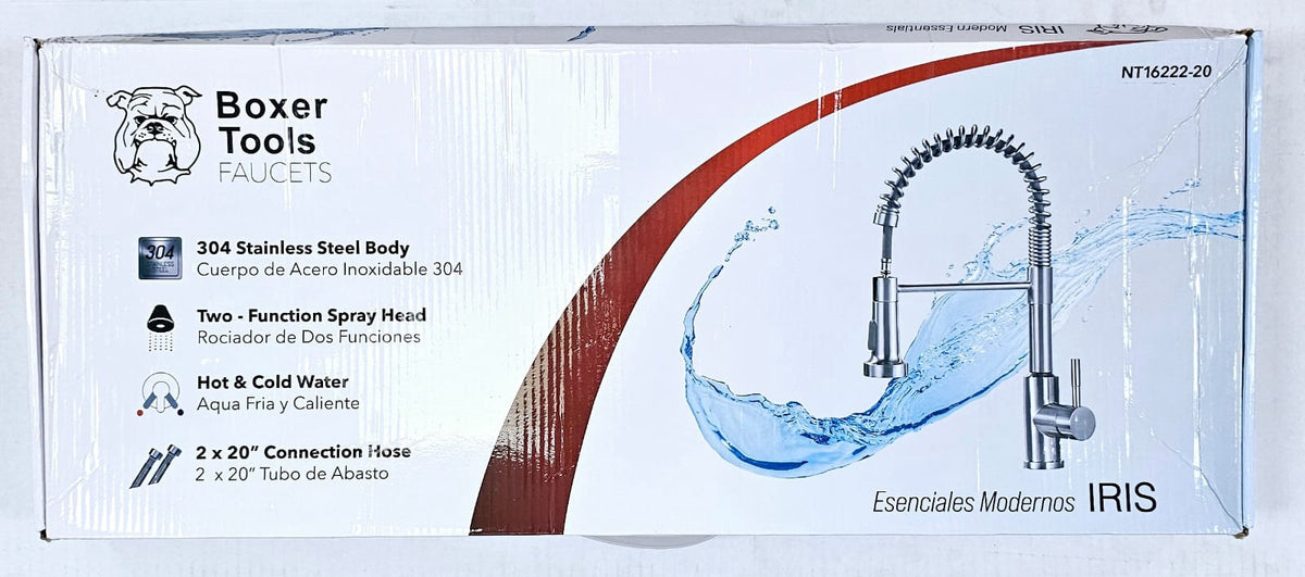 BOXER Kitchen Faucet Flexable Pull Out Tool NT16222-20 Chrome