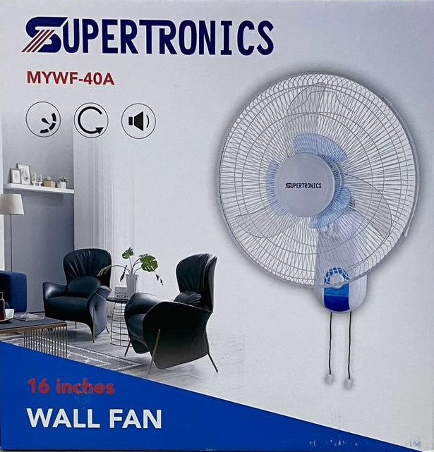 SUPERTRONICS Fan 16" Wall MYWF-40A 110V