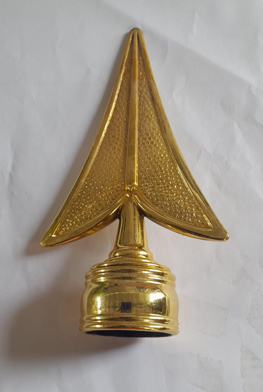 Curtain Rod Ends Gold Plastic Decorative Each
