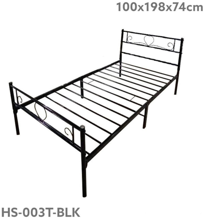 HOMESTAR Bed Frame Single Bunk Metal HS-003T-BLACK 36" X 74"