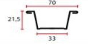 Metal Furring Channel 12FT 26G 70MM Wide X 21.5MM High