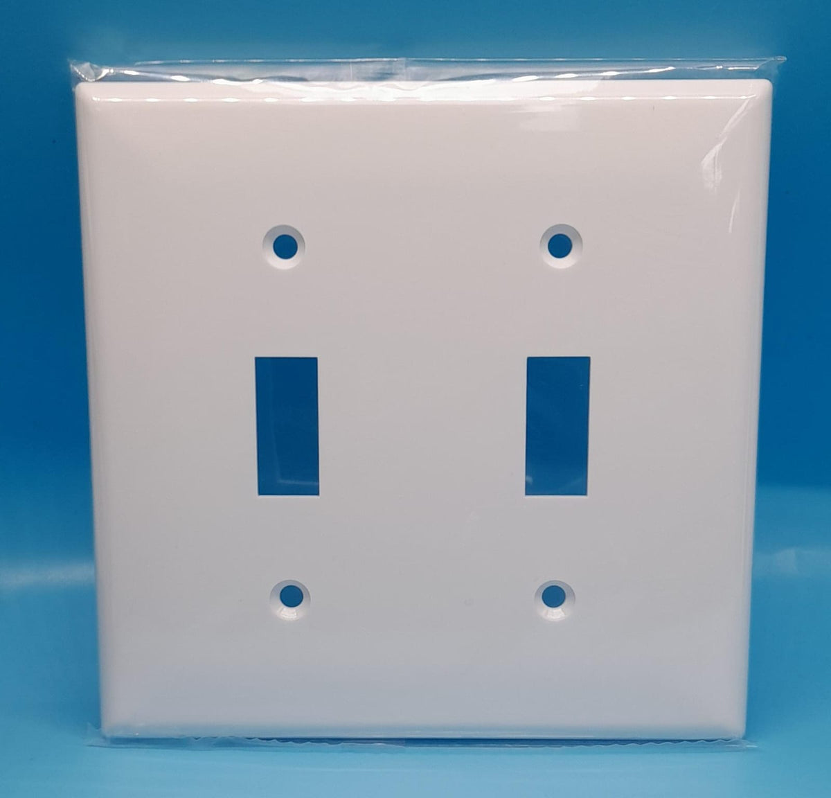 Cover Switch Double 4" X 4" White 8812-W