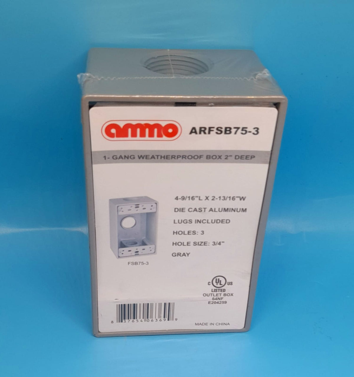 AMMO Weatherproof Box 2" X 4" ARFSB75-3