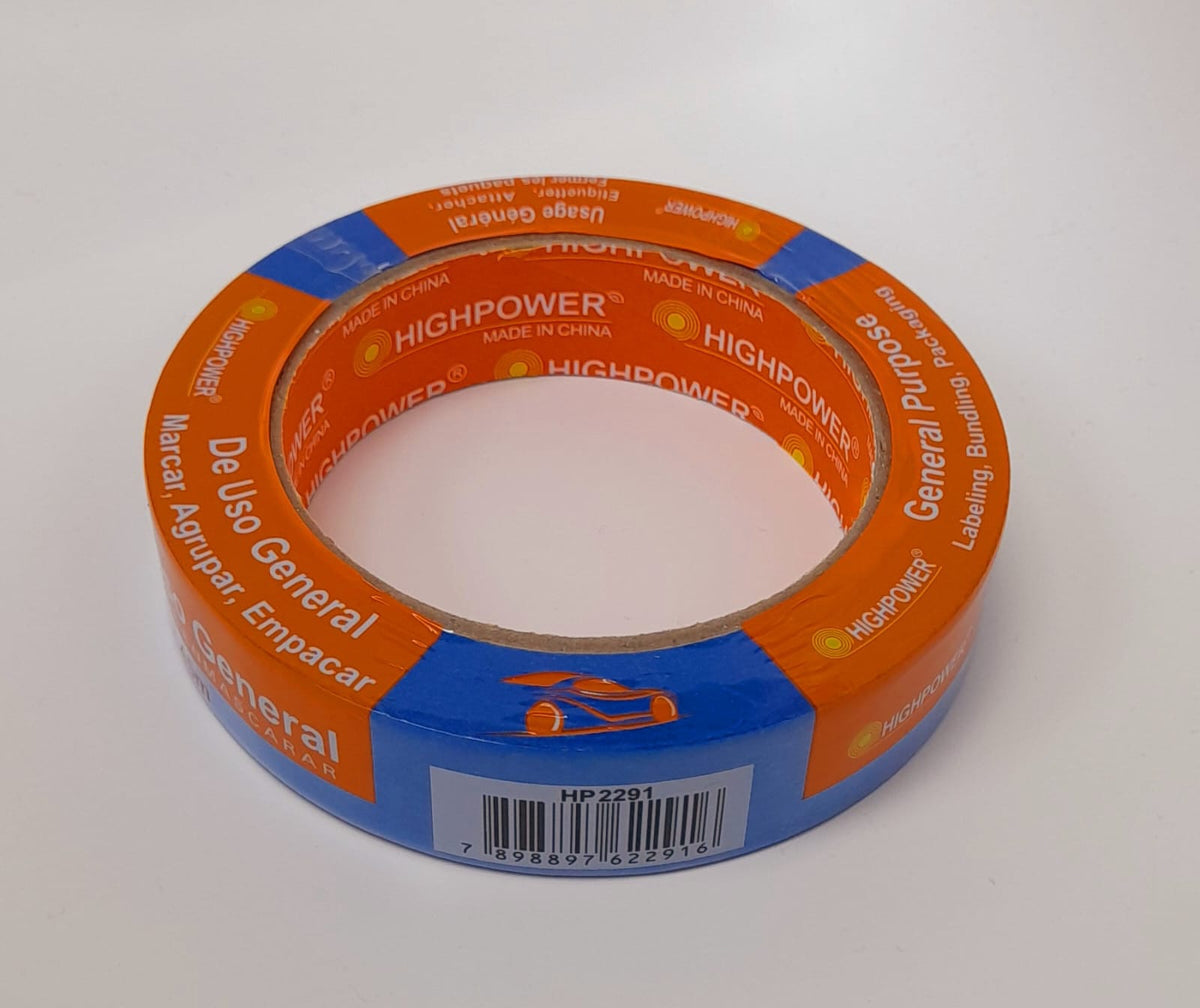 HIGH POWER Tape Masking Green /Blue 1" X 50YD Highpower HP 2291
