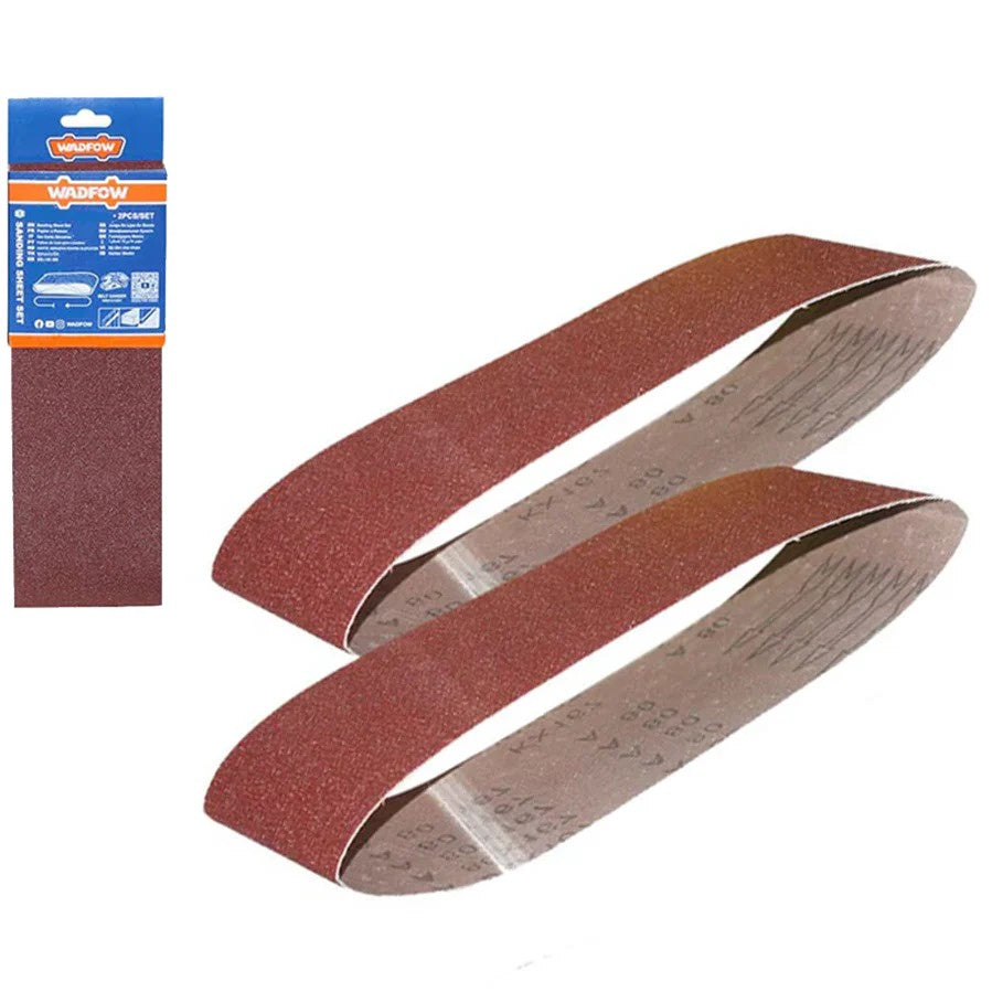 WADFOW Sanding Belt 2PCS Set WZA1E40 P40 3" X 21" 76X533