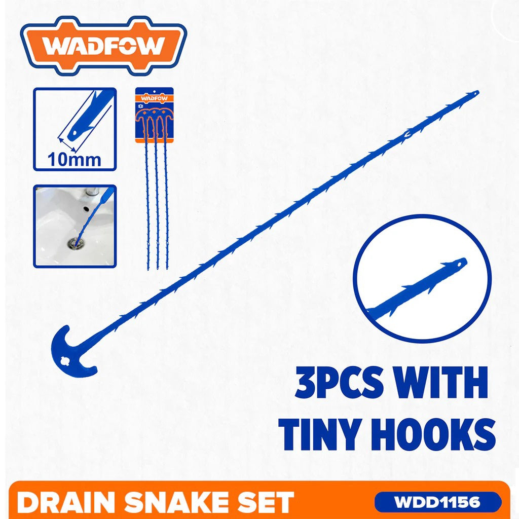 WADFOW Drain Snake Set PVC 3PCS 560MM WDD1156
