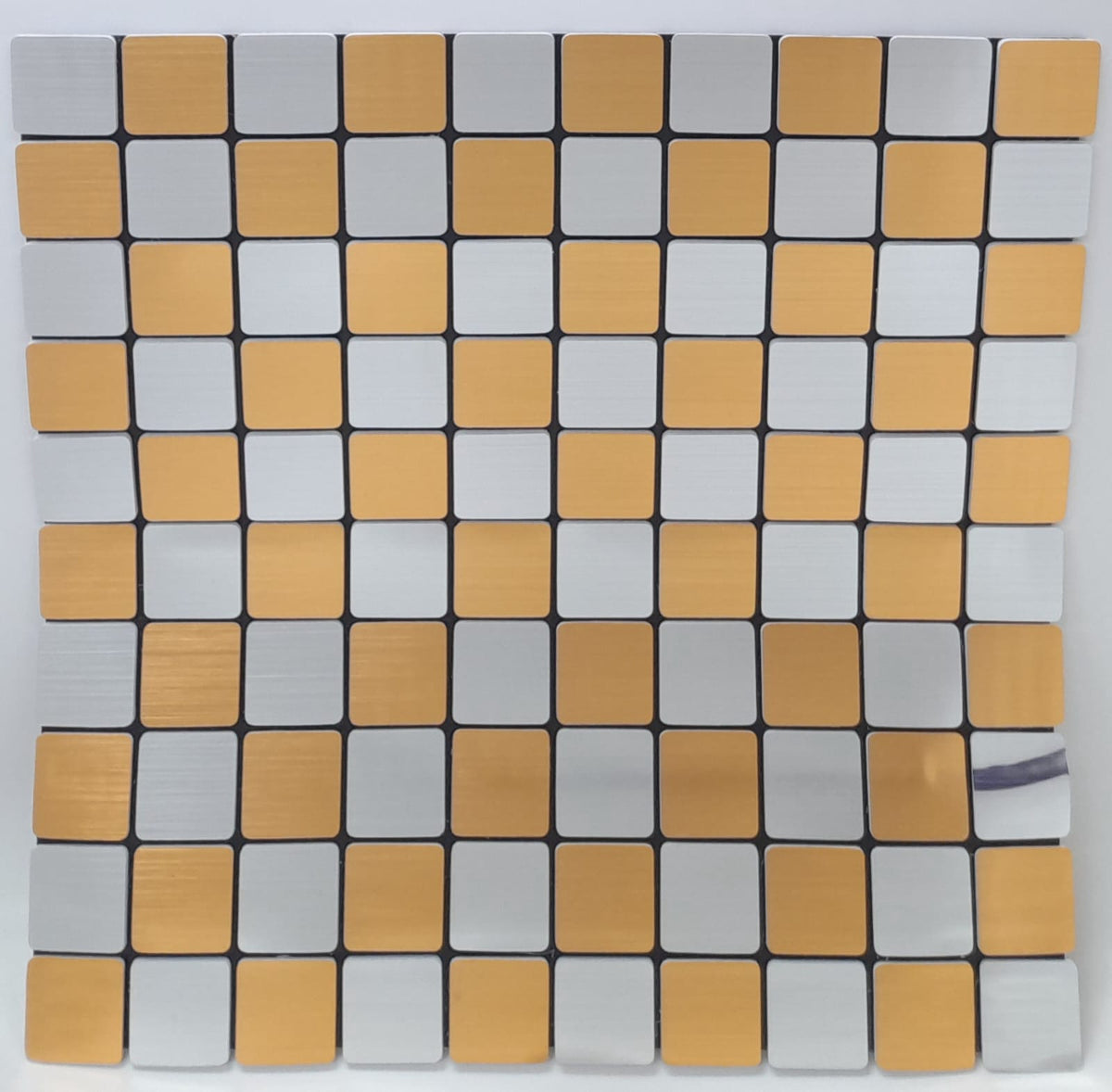 Wall Decor Sticker 30 X 30CM MS-03 Gold & Silver Square Design