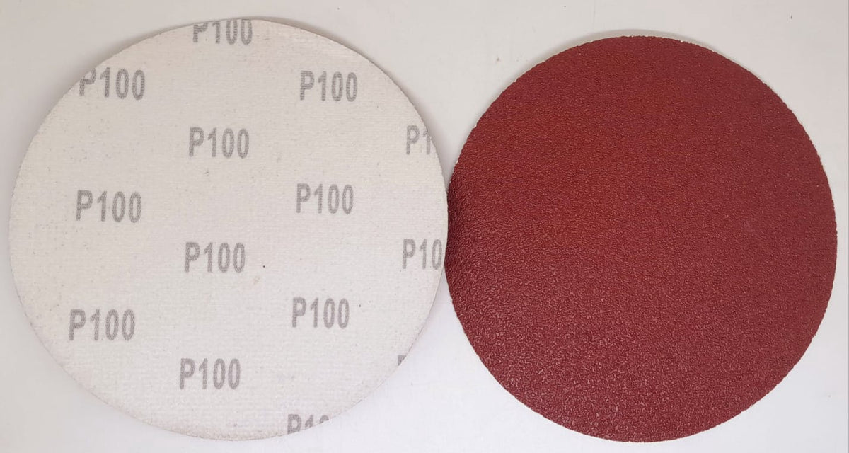 Sand Disc Velcro 7" P100 White Back