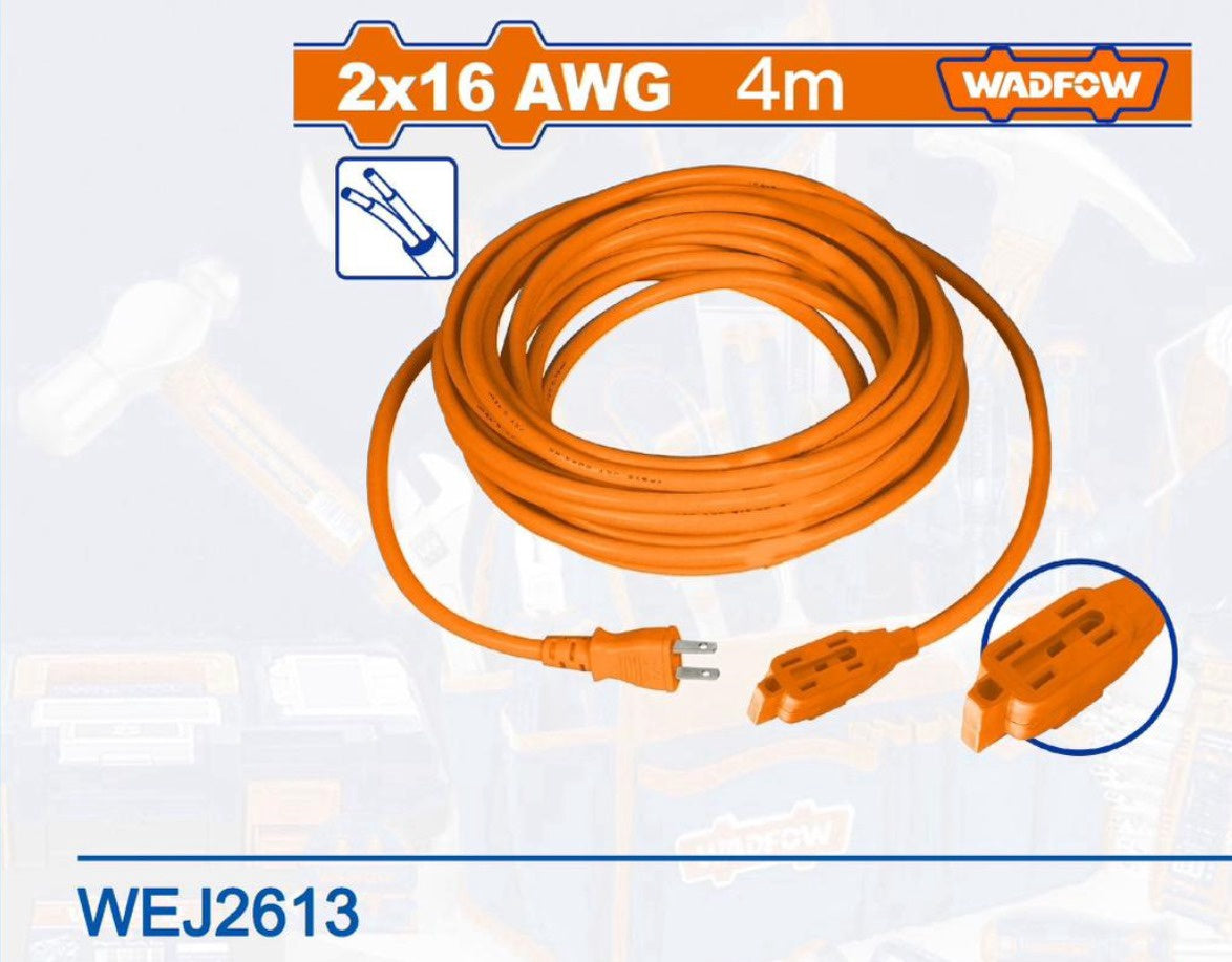 WADFOW Extension Cord 4M Orange WEJ2613