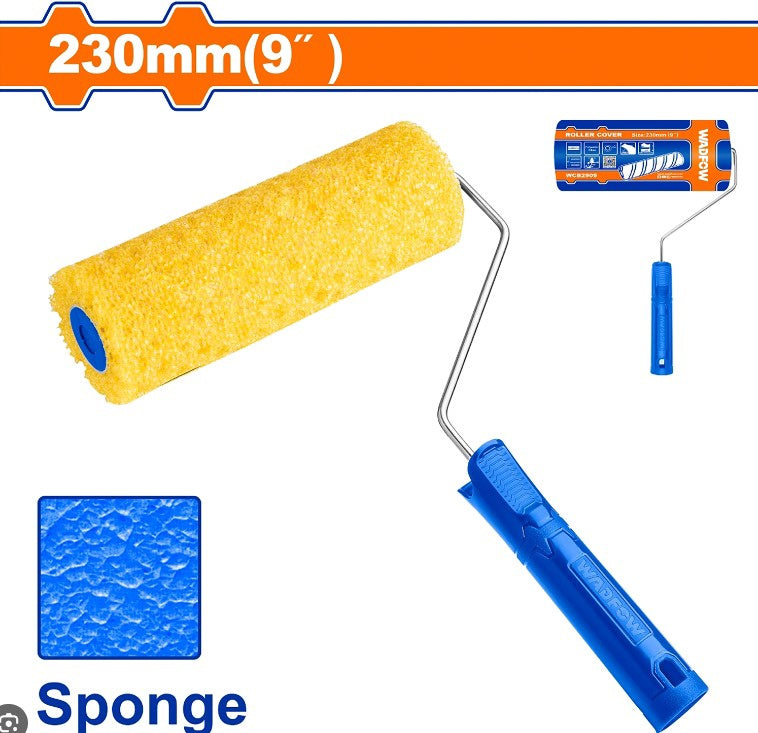 WADFOW Roller Brush 9" WCB5902 with Long Handle Foam Roller