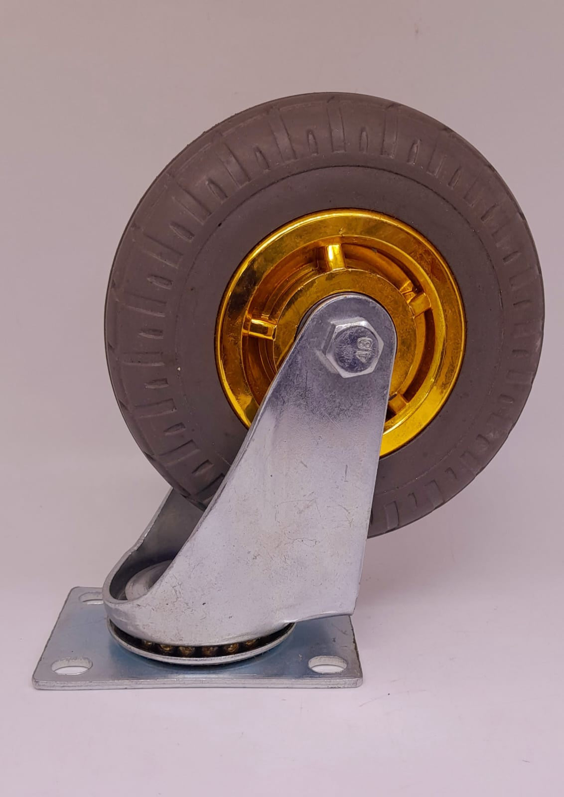 Wheel Coaster 5" Swivel Grey and Gold