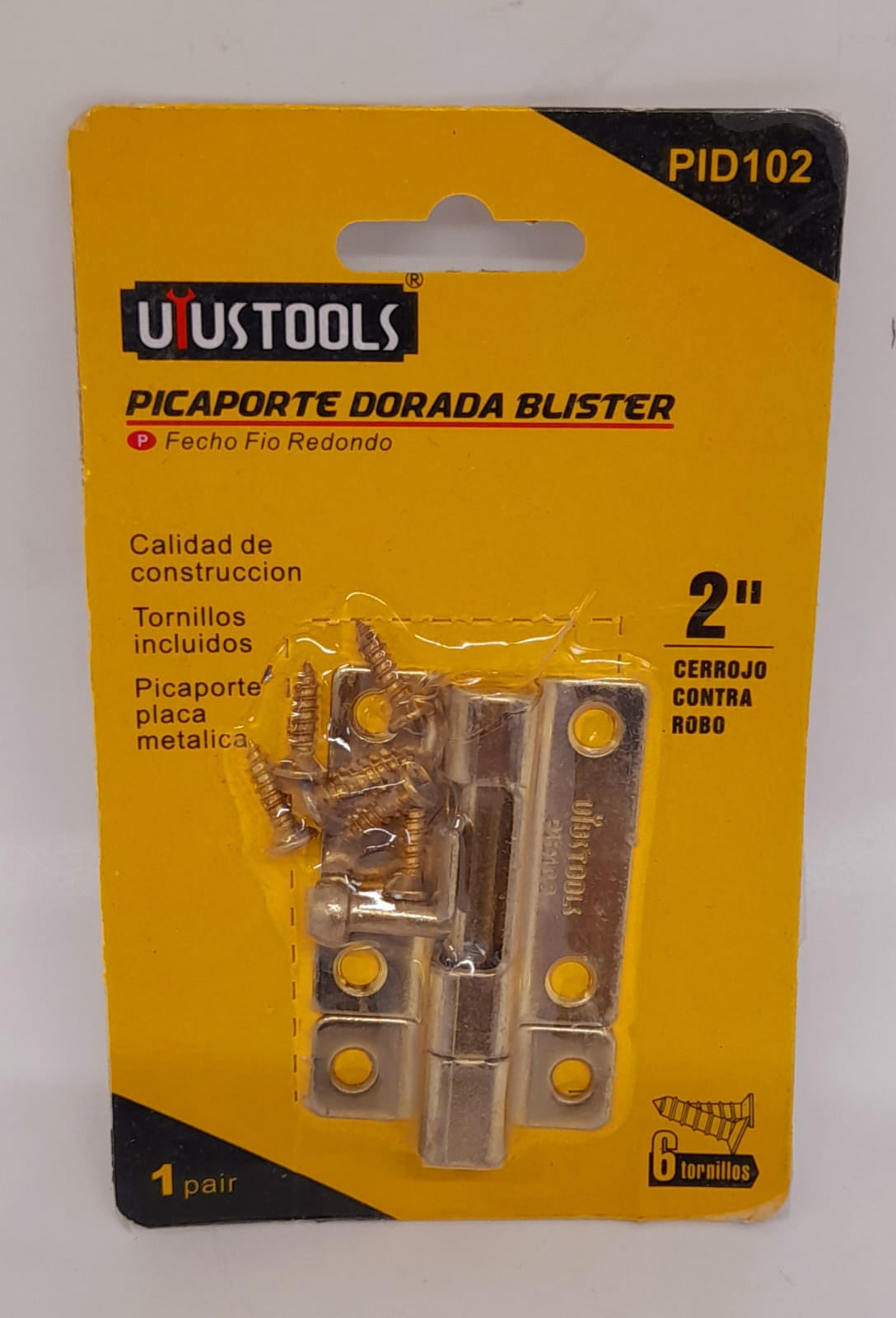 UYUSTOOLS Tower Bolt 2" Utustools Brass PID102