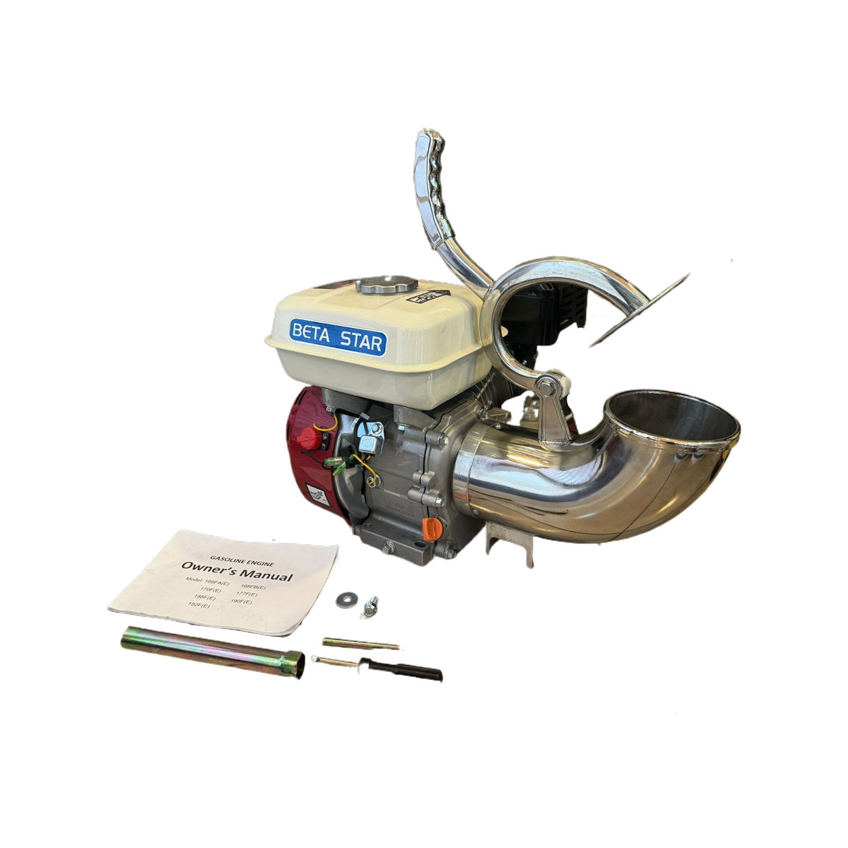 Snow Cone Machine Ice Crusher Head SY200 + Engine Gasoline Beta Star MG160QI / GX210 Small