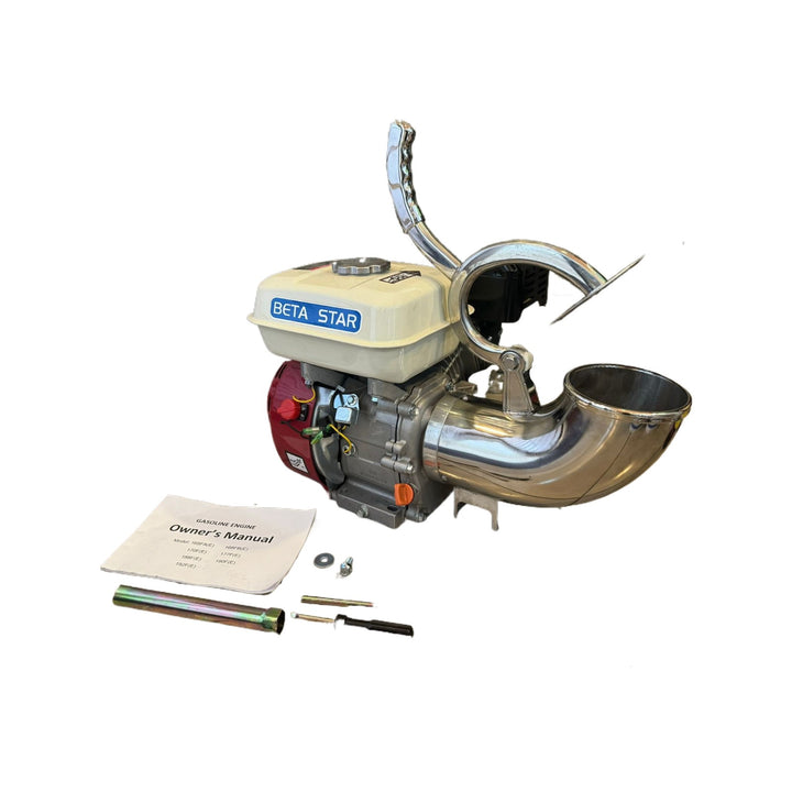 Snow Cone Machine Ice Crusher Head SY200 + Engine Gasoline Beta Star MG160QI / GX210 Small