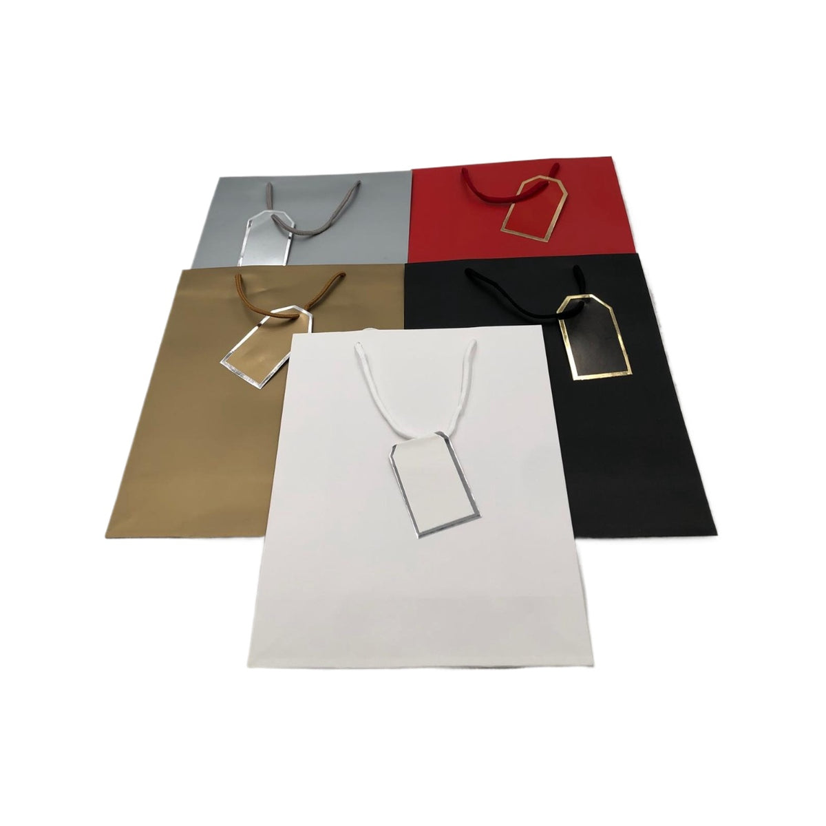 Gift Bag M135 Solid Colors 10" X 12" X 4" Glossy