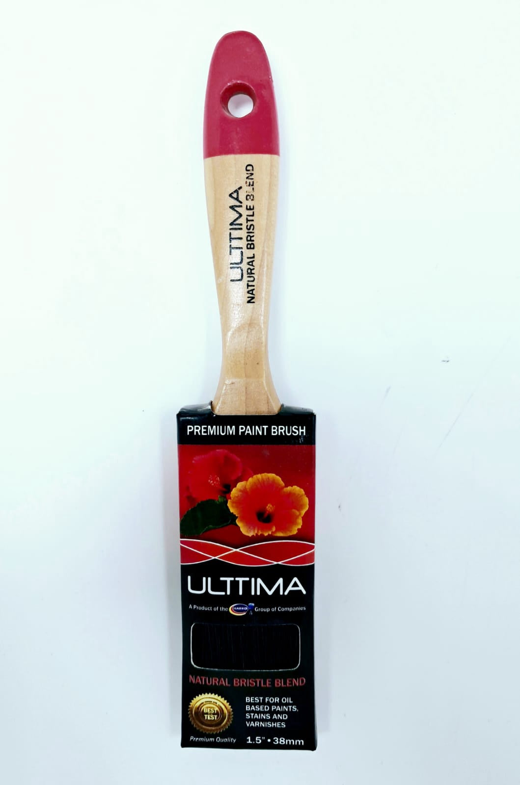 HARRIS Paint Brush 1.5" Ulttima Oil Red #HBH16103