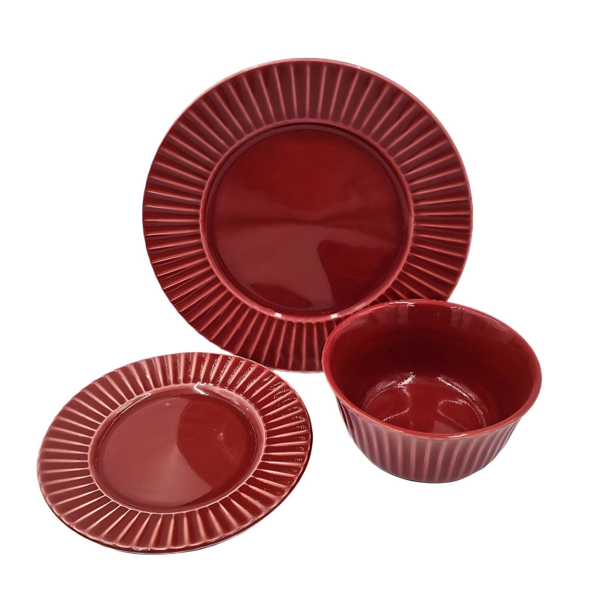 Dinner Set 18PCS NSC-2762 Red