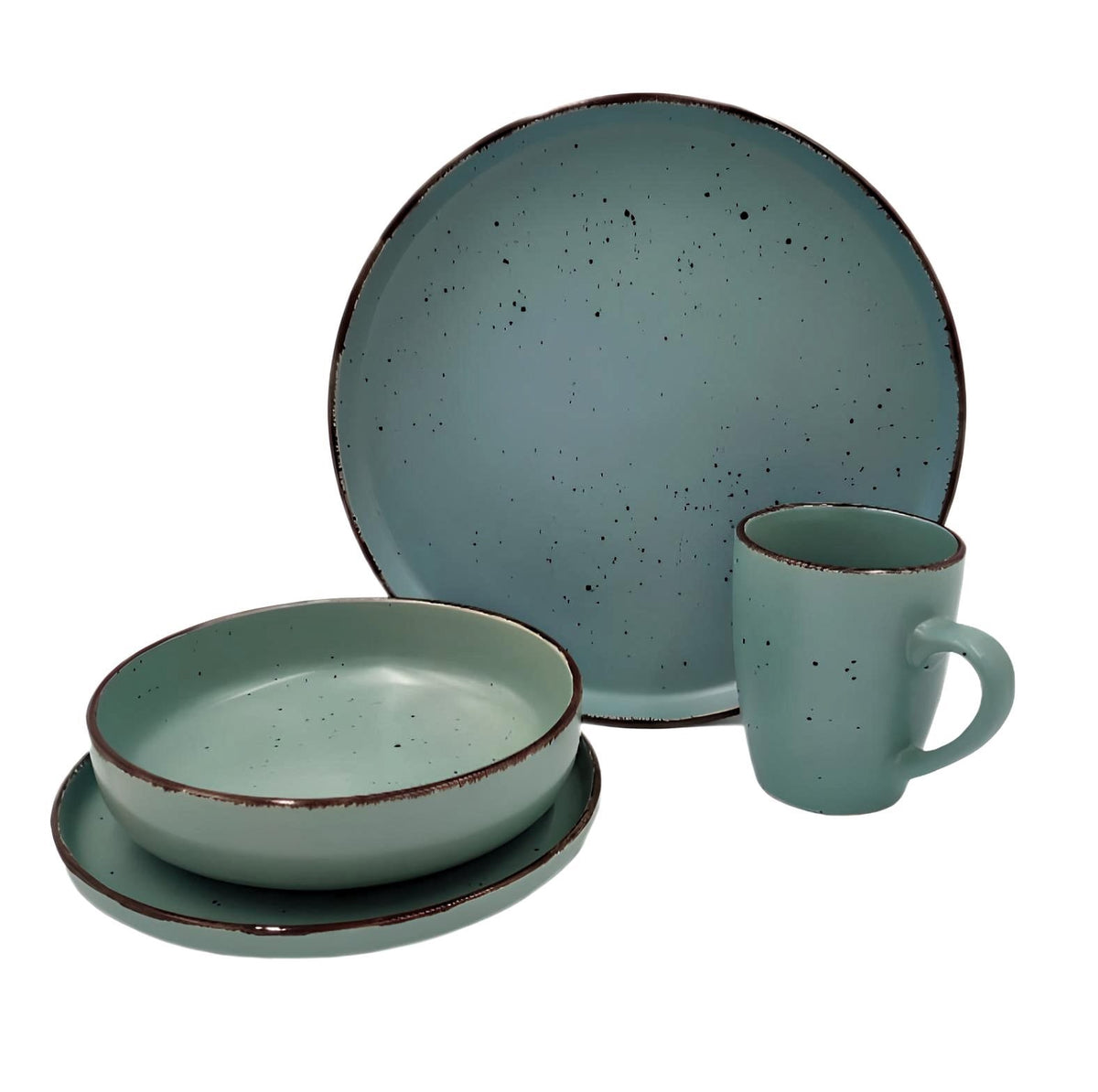 Dinner Set 16PCS NSC-2752 Stoneware Light Blue