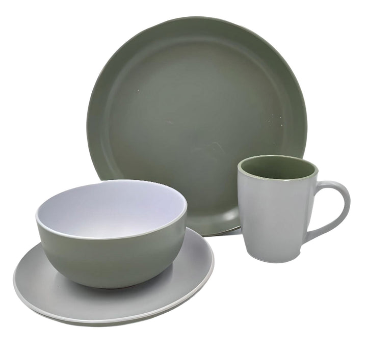 Dinner Set 16PCS NSC-3051 Tableware Green and White