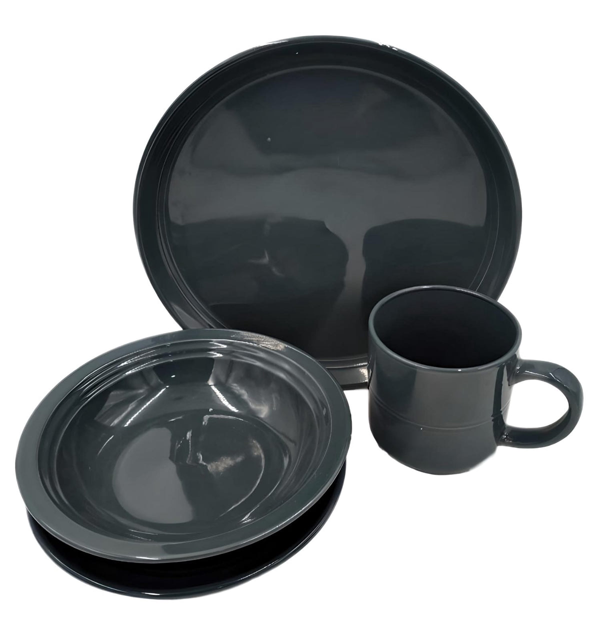 Dinner Set 16PCS 355131 Homestar Stoneware Black