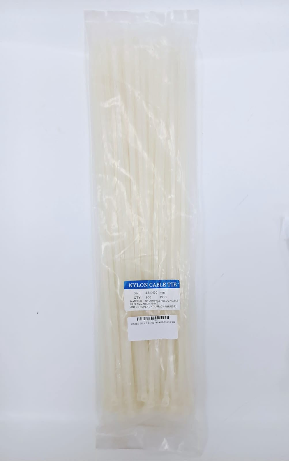 Cable Tie 4.8 X 400 Pk AHZ-73 Clear