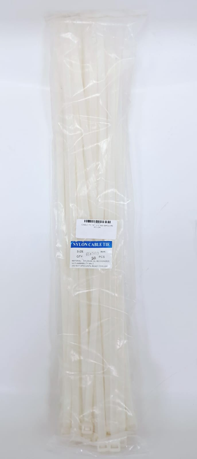 Cable Tie 19" 10 X 500 50PCS Pk Nylon