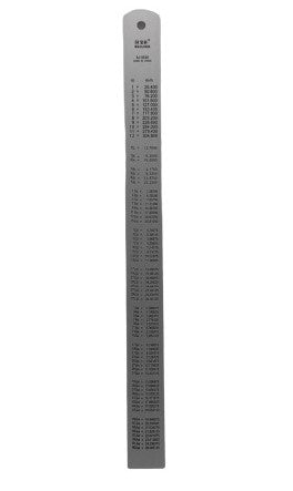 Stationery Ruler Baojing BJ-3530 Aluminum Silver 12" 30CM