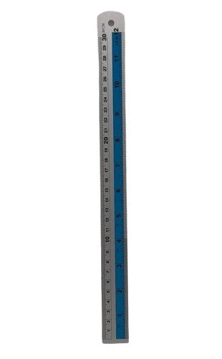 Stationery Ruler Baojing BJ-3530 Aluminum Silver 12" 30CM