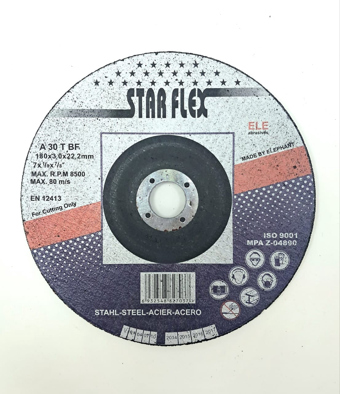 Disc 7" X 1/8" Star Flex Metal Cutting