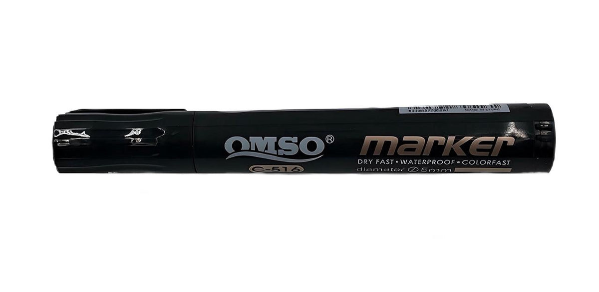 Stationery Permanent Marker Omso C-516 5MM Blue or Black Sold Each