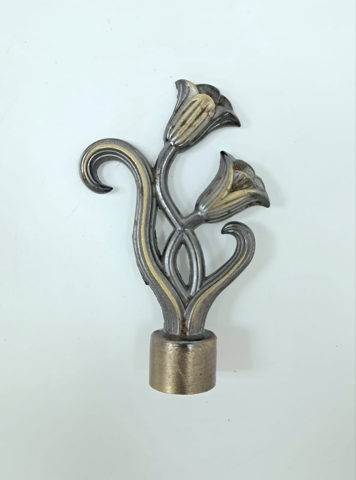 Curtain Rod Ends Rose Design AC Sold Each