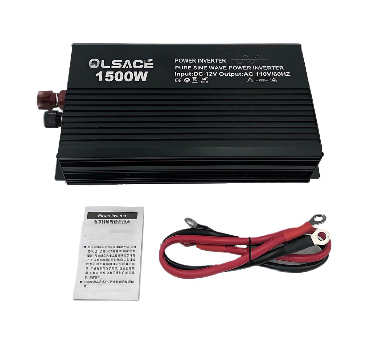 Inverter 1500W 12V-110V 60HZ Olsace Pure Sine Wave
